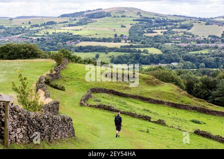 Foto lungo sezioni del Greater Manchester Ringway ( GMR) - a piedi vicino Mellor Moor vicino al Peak District Foto Stock