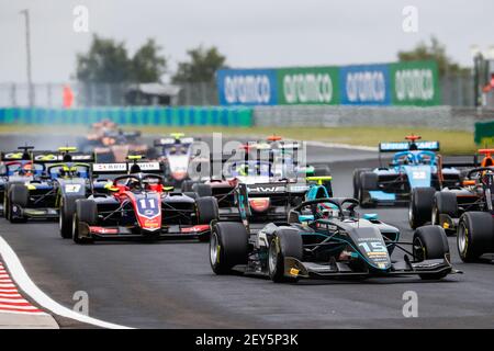 15 Hughes Jake (gbr), HWA Racelab, Dallara F3 2019, azione durante il 3° round del Campionato FIA Formula 3 2020 dal 17 al 19 luglio 2020 sull'Hungaroring, a Budapest, Ungheria - Foto Antonin Vincent / DPPI Foto Stock