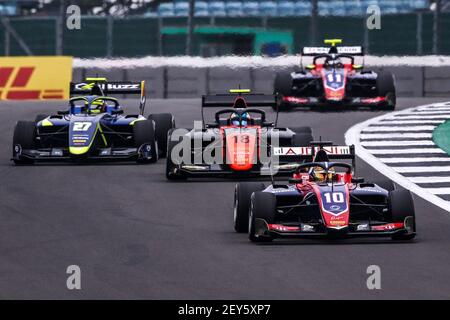 10 Zendeli Lisim (ger), Trident, Dallara F3 2019, in azione durante il 5° round del Campionato FIA Formula 3 2020 dal 7 al 9 agosto 2020 sul circuito di Silverstone, a Silverstone, Regno Unito - Foto Diederik van der Laan / Dutch Photo Agency / DPPI Foto Stock