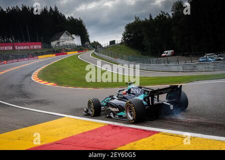 01 VIPs Juri (est), DAS, Dallara F2 2018, azione durante il 7° round del Campionato FIA Formula 2 2020 dal 28 al 30 agosto 2020 sul circuito di Spa-Francorchamps, a Stavelot, vicino a Liegi, Belgio - Foto Diederik van der Laan / Dutch Photo Agency / DPPI Foto Stock