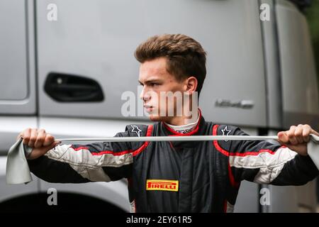 04 Chovet Pierre-Louis (fra), Gran Premio di Hitech, Dallara F3 2019, ritratto durante il 7° appuntamento del Campionato FIA Formula 3 2020 dal 28 al 30 agosto 2020 sul circuito di Spa-Francorchamps, a Stavelot, vicino a Liegi, Belgio - Foto Sebastian Rozendaal / Dutch Photo Agency / DPPI Foto Stock