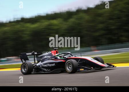 04 Chovet Pierre-Louis (fra), Gran Premio di Hitech, Dallara F3 2019, azione durante il 7° round del Campionato FIA Formula 3 2020 dal 28 al 30 agosto 2020 sul circuito di Spa-Francorchamps, a Stavelot, vicino a Liegi, Belgio - Foto Diederik van der Laanl / Dutch Photo Agency / DPPI Foto Stock