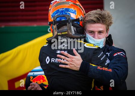 Lundgaard Christian (dnk), ART Grand Prix, Dallara F2 2018, 01 VIP Juri, dighe, Dallara F2 2018, in azione durante il 9° round del Campionato FIA Formula 2 2020 dal 11 al 13 settembre 2020 sull'Autodromo Internazionale del Mugello, a Scarperia e San Piero, vicino Firenze, Italia - Foto Sebastian Rozendaal / Dutch Photo Agency / DPPI Foto Stock