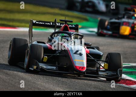 04 Chovet Pierre-Louis (fra), Hitech Grand Prix, Dallara F3 2019, in azione durante l'ottava prova del Campionato FIA Formula 3 2020 dal 4 al 6 settembre 2020 sull'autodromo Nazionale di Monza, a Monza, vicino Milano, Italia - Foto Diederik van der Laan / Agenzia fotografica olandese / DPPI Foto Stock