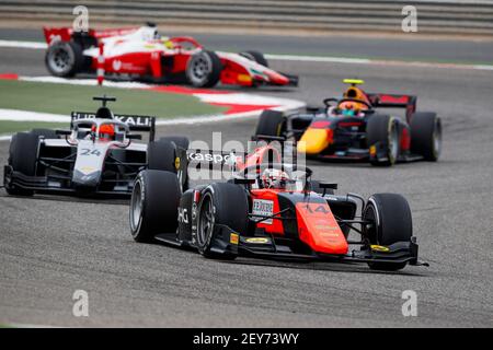 14 Matsushita Nobuharu (jpn), MP Motorsport, Dallara F2 2018, in azione durante l'undicesima prova del Campionato FIA Formula 2 2020 dal 27 al 29 novembre 2020 sul circuito Internazionale del Bahrain, a Sakhir, Bahrain - Foto Florent Gooden/DPPI Foto Stock