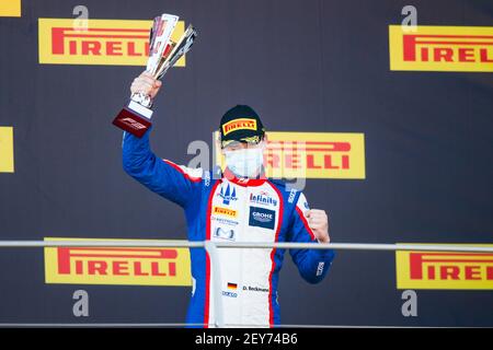 Beckmann, Trident, durante il 9° round del Campionato FIA Formula 3 2020 dal 11 al 13 settembre 2020 sull'Autodromo Internazionale del Mugello, a Scarperia e San Piero, vicino Firenze, Italia - Photo Florent Gooden/DPPI Foto Stock