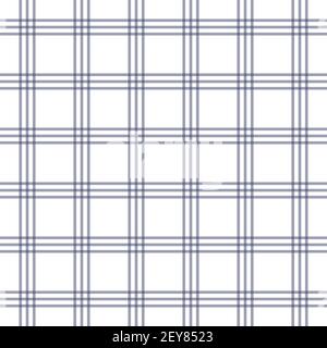 Pattern geometrico senza giunture astratto vettoriale. Strisce incrociate verticali e orizzontali. Plaid. Sfondo monocromatico. Carta da imballaggio. Stampa per interni Illustrazione Vettoriale