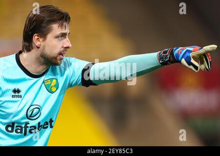 Tim Krul of Norwich City - Norwich City v Brentford, Sky Bet Championship, Carrow Road, Norwich, UK - 3 marzo 2021 solo uso editoriale - si applicano restrizioni DataCo Foto Stock