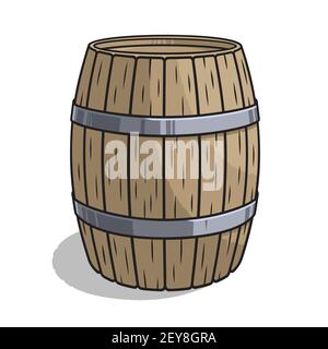 Illustrazione vettoriale disegnata a mano della canna di legno Illustrazione Vettoriale