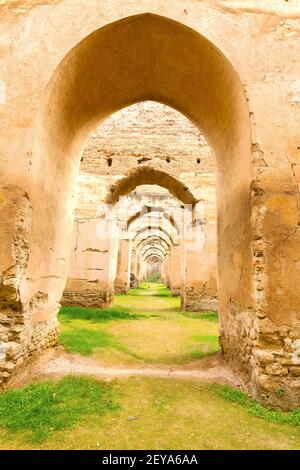 Granaio marocchino la parete dell'arco Foto Stock