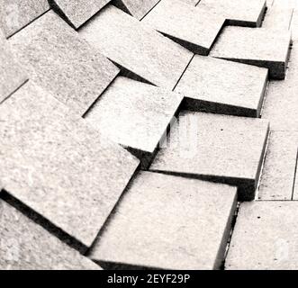 A londra monumento vecchia scalinata e linea di marmo antico Foto Stock