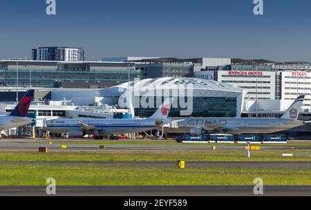 Aeroporto Internazionale di Sydney (Kingsford Smith) a Sydney, Australia. Foto Stock