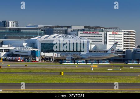 Aeroporto Internazionale di Sydney (Kingsford Smith) a Sydney, Australia. Foto Stock