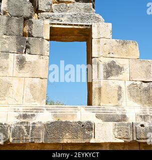 Necropoli finestra vecchia romana Foto Stock