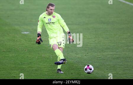 Gelsenkirchen, Germania. Firo: 05.03.2021 Fuvuball: Calcio: 1° Bundesliga, stagione 2020/21 FC Schalke 04 - FSV Mainz Robin Zentner Credit: Jvºrgen Fromme/firosportphoto/pool | usage worldwide/dpa/Alamy Live News 2021 Foto Stock