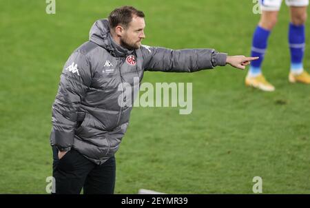 Gelsenkirchen, Germania. Firo: 05.03.2021 Fuvuball: Calcio: 1° Bundesliga, stagione 2020/21 FC Schalke 04 - FSV Mainz Coach: Bo Svensson Credit: Jvºrgen Fromme/firosportphoto/pool | usage worldwide/dpa/Alamy Live News 2021 Foto Stock