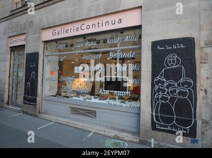 GALLERIA CONTINUA, APERTURA DI UN NUOVO SPAZIO ESPOSITIVO A PARIGI Foto Stock