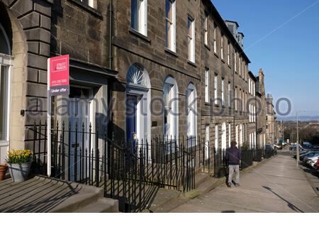 Dublin Street, Edinburgh New Town Streets, alloggi di lusso, Edimburgo, Scozia Foto Stock