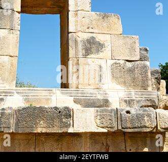 Necropoli e tomba indigena finestra Foto Stock