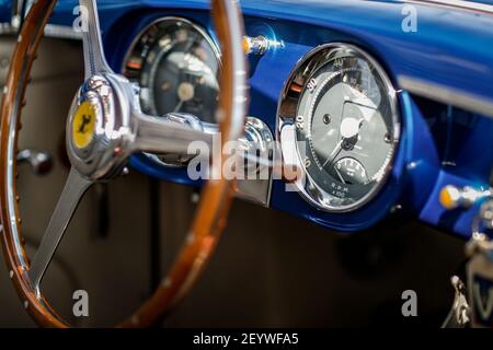 Ferrari 342 America Vingnale Cabriolet 1952, durante la Chantilly Art & Elegance Richard Mille 2019 a Chantilly, dal 29 al 30 giugno , Francia - Foto Frédéric le Floc'h / DPPI Foto Stock