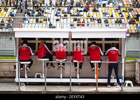 Alfa Romeo Racing Team, ambientazione durante il campionato del mondo di Formula 1 FIA 2019, Gran Premio della Cina, a Shanghai dal 11 al 14 aprile - Foto Evgeniy Safronov/DPPI Foto Stock