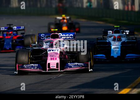 18 STROLL Lance (CAN), SportPesa Racing Point F1 RP19, azione durante il campionato di Formula 1 2019 a Melbourne, Gran Premio d'Australia, dal 14 al 17 marzo - Foto DPPI Foto Stock