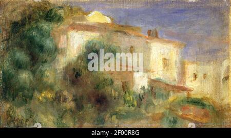 Pierre-Auguste Renoir - Maison de la Poste, Cagnes. Foto Stock