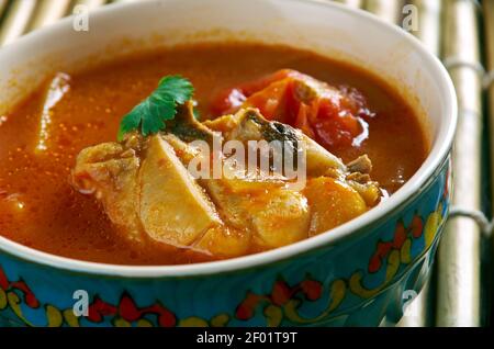 Chettinad Chicken Rasam Foto Stock