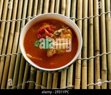 Chettinad Chicken Rasam Foto Stock