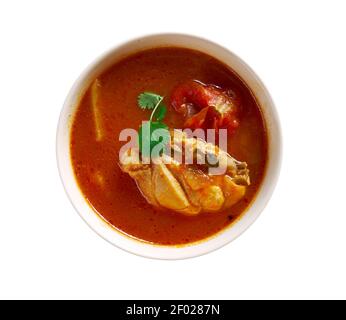 Chettinad Chicken Rasam Foto Stock