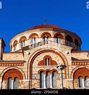 In atene cicladi grecia vecchia architettura e villaggio greco il cielo Foto Stock