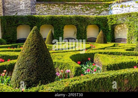 Vrtbovska giardino a Praga Foto Stock