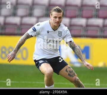 Tynecastle Park, Edimburgo, Scozia. Regno Unito 6 marzo-21. Scottish Championship Match .hearts vs Dundee . Jason Cummings Dundee Credit: eric mcowat/Alamy Live News Foto Stock