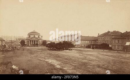 Plac Trzech Krzyży Konrad Brandel. Foto Stock