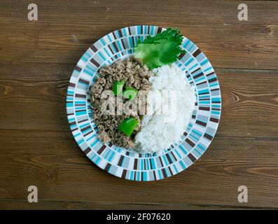 Picadillo a la habanera Foto Stock