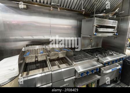 Commercial Kitchen, Philadelphia, USA Foto Stock