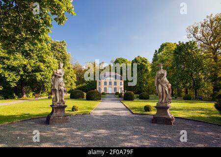 Statua nel parco Foto Stock