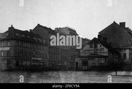 Platz am Rosenthaler Tor, Berlino 1890. Foto Stock