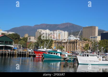 Porto di Hobart in Tasmania, Australia Foto Stock