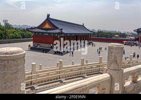 Pechino, Cina. 4 Giugno 2017. La Sala Est annesso della Sala di preghiera per i buoni raccolti al Tempio del Paradiso a Pechino, Cina. Foto Stock