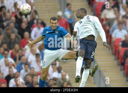 CAMPI EUROPEI INGHILTERRA V ISRAELE A WEMBLEY 8/9/2007 FOTO DAVID ASHDOWN Foto Stock