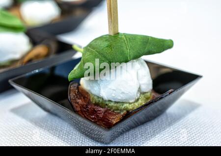 Food Photography Finger Food buffet alla reception di a. Battesimo Foto Stock