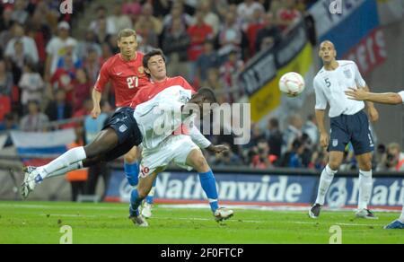 EURO CHAMPS ENGLAND V RUSSIA A WEMBLEY 12/9/2007. IMMAGINE DAVID ASHDOWN Foto Stock