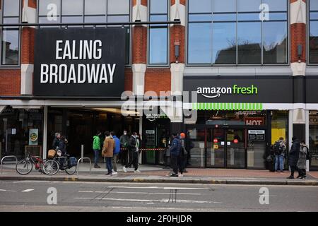 Nuovo Amazon Fresh Store - Londra Foto Stock