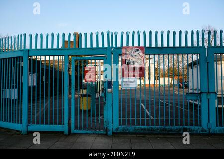 West Green, Londra, Regno Unito. 7 Marzo 2021. Le scuole riaprono dall'8 marzo. Credit: Matthew Chpicle/Alamy Live News Foto Stock