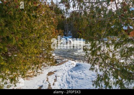 Fathom Five National Park Grey Sauble County Bruce Peninsula Ontario Canada Foto Stock