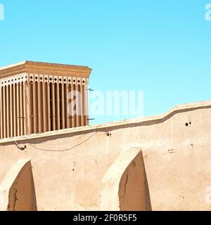 in iran la vecchia torre del vento Foto Stock