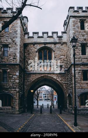 Museo dell'Ordine di San Giovanni, porta di San Giovanni, Clerkenwell, Londra, EC1, REGNO UNITO. Foto Stock