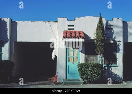 Mission Motel vista diagonale 1 Mt. Vernon Avenue & Orange Street San Bernardino California ca. 1977 Foto Stock