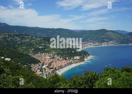 Vista dei noli, Liguria - Italia Foto Stock